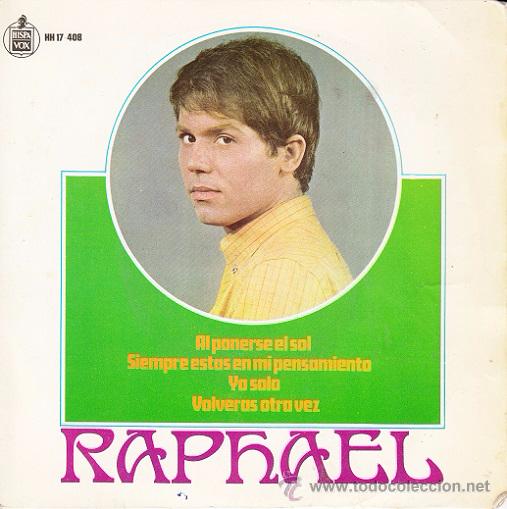 Discos de vinilo: RAPHAEL - AL PONERSE EL SOL - EP RARO DE VINILO C- 24