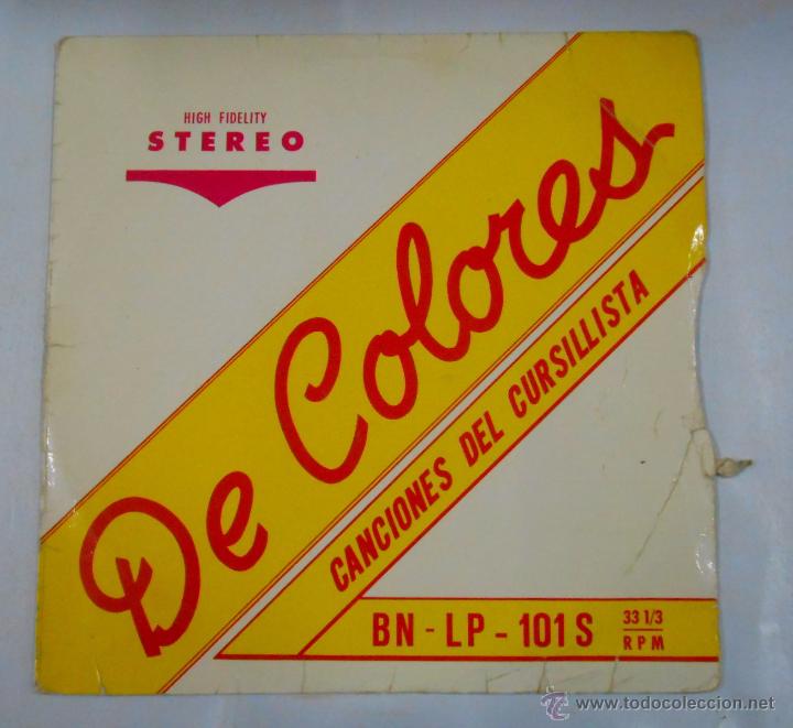 Discos de vinilo: DE COLORES. CANCIONES DEL CURSILLISTA. TDKDA9