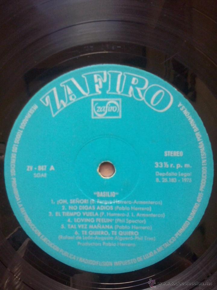 Discos de vinilo: basilio - lp zafiro 1975 - Foto 3