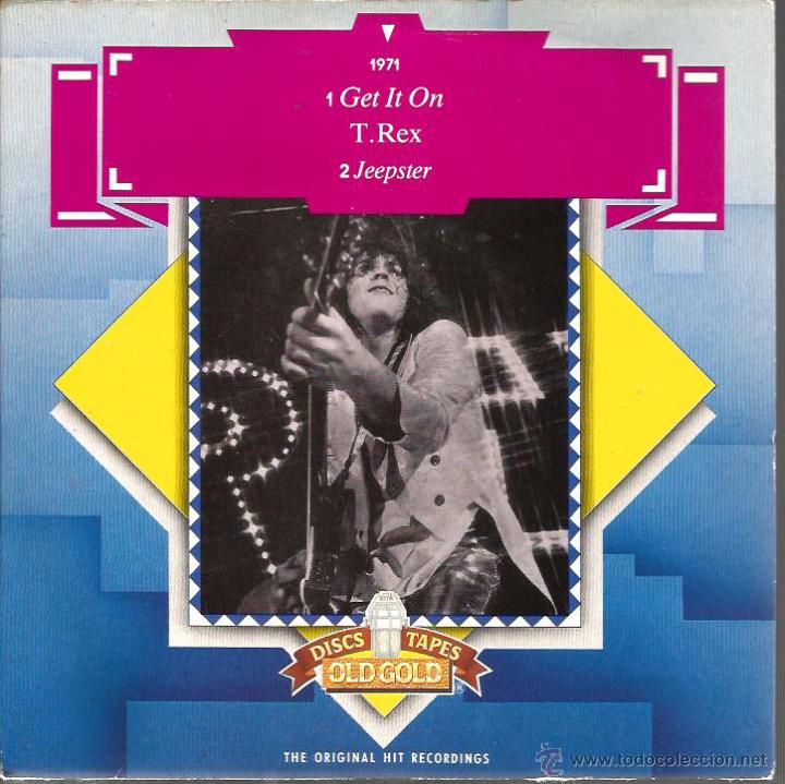 Discos de vinilo: SG T. REX : GET IT ON - Foto 1
