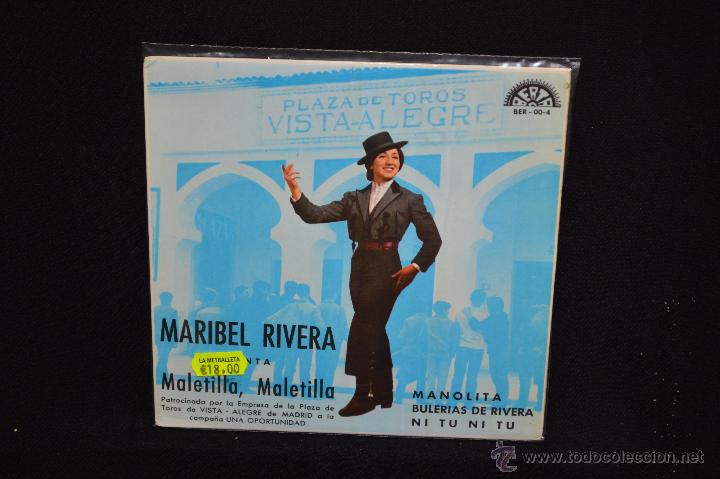 Discos de vinilo: MARIBEL RIVERA - MALETILLA MALETILLA + 3 - EP - Foto 1