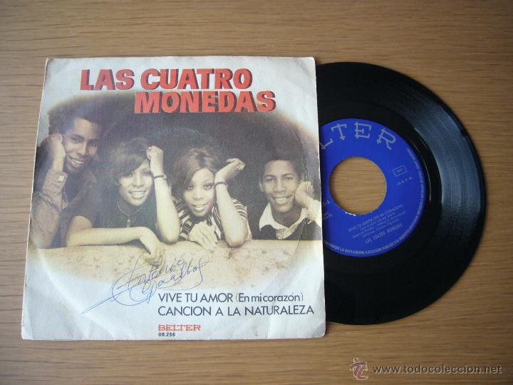 Disques de vinyle: SINGLE LAS CUATRO MONEDAS VIVE TU AMOR SOUL VENEZUELA IMPALA 007 WONDER GAYE OTIS