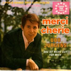 Discos de vinilo: MERCI CHERIE UDO JURGENS EUROVISIÓN 1966