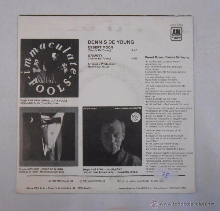Discos de vinilo: DENNIS DEYOUNG. DESERT MOON. TDKDS3 - Foto 2