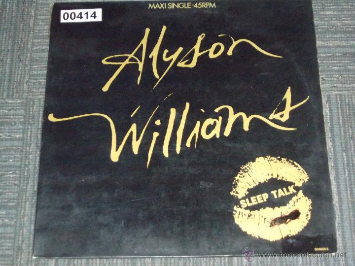Discos de vinilo: ALYSON WILLIAMS - SLEEP TALK - MAXI - L - - Foto 1