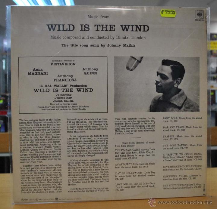 Discos de vinilo: WILD IS THE WIND - BSO - LP - Foto 2