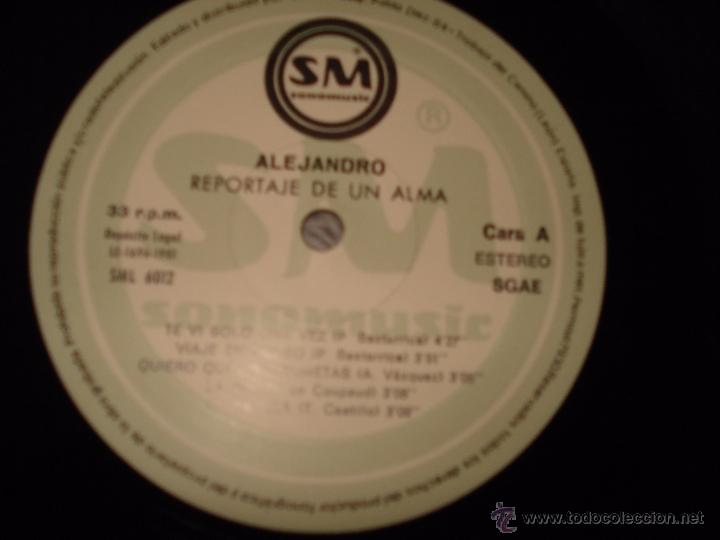 Discos de vinilo: ALEJANDRO REPORTAJE DE UN ALMA - Foto 2