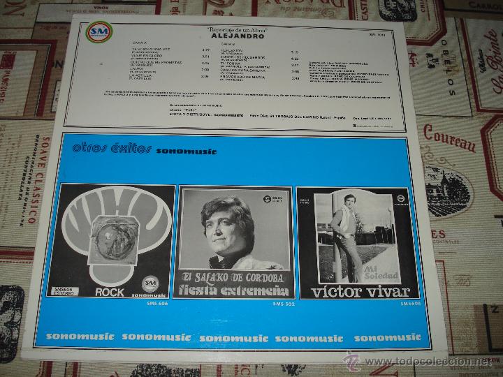 Discos de vinilo: ALEJANDRO REPORTAJE DE UN ALMA - Foto 3