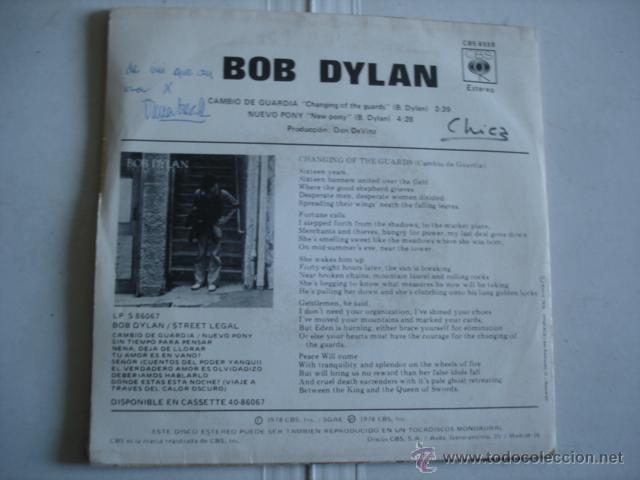 Discos de vinilo: BOB DYLAN   CAMBIO DE GUARDIA - Foto 2
