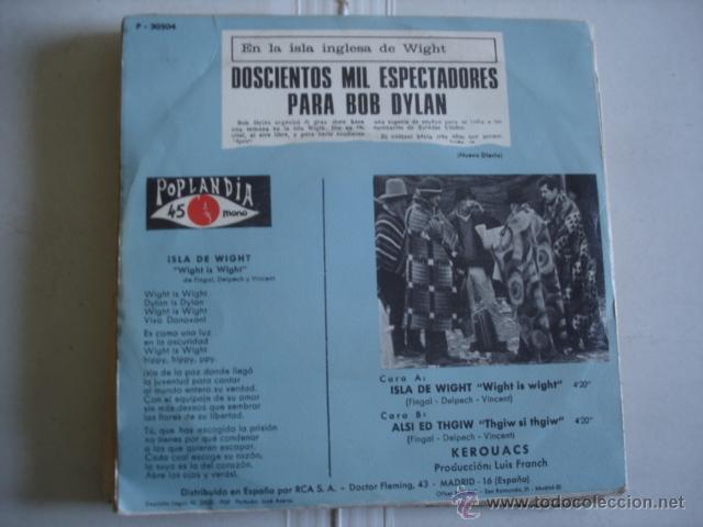 Discos de vinilo: KEROUACS ISLA DE WIGHT - Foto 2