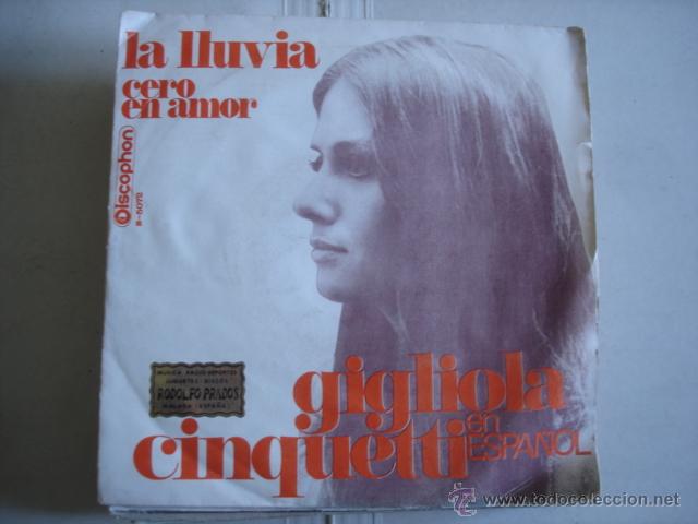 Discos de vinilo: GIGLIOLA CINQUETTI LA LLUVIA - Foto 1