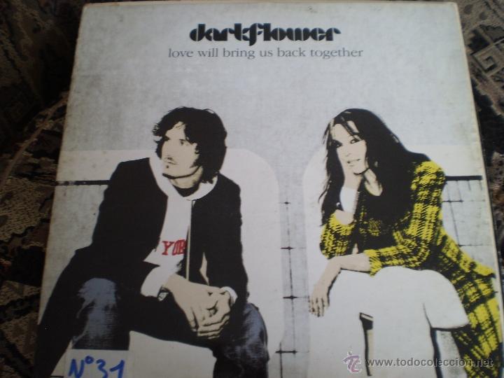 Discos de vinilo: MAXI 33. DARKFLOWER. LOVE WILL BRING US BACK TOGETHER - Foto 1