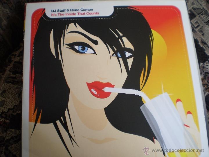 Discos de vinilo: MAXI 33. DJ STEFF & RENE CAMPO. IT&acute;S THE INSIDE  THAT COUNTS. - Foto 1