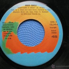 Discos de vinilo: INNER CIRCLE / EVERYTHING IS GREAT / PLAYING IT (SINGLE 1979). SIN CARATULA PEPETO. Lote 49012852