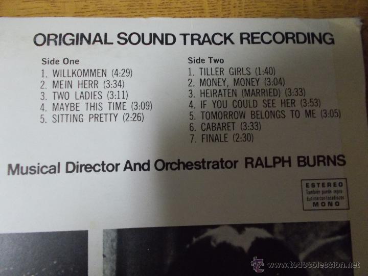 Discos de vinilo: ORIGINAL SOUND TRACK RECORDING. CABARET - Foto 2