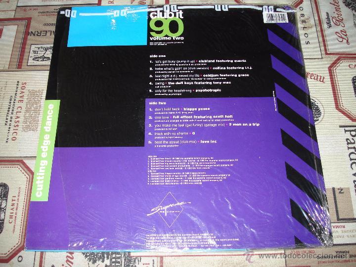 Discos de vinilo: CLUB IT 90 VOLUME TWO - Foto 3