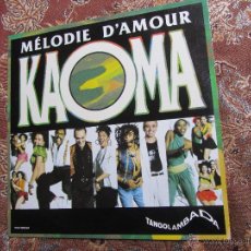 Discos de vinilo: KAOMA- MAXI-SINGLE DE VINILO- TITULO MELODIE D'AMOUR- ORIGINAL DEL 90- CON 2 TEMAS- NUEVO A ESTRENAR