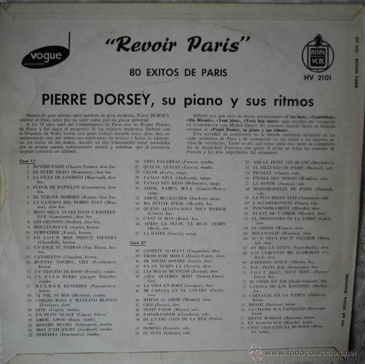 Discos de vinilo: Pierre Dorsey - 80 Exitos de Par&iacute;s Vol. 1 - Edici&oacute;n de Espa&ntilde;a - Foto 2