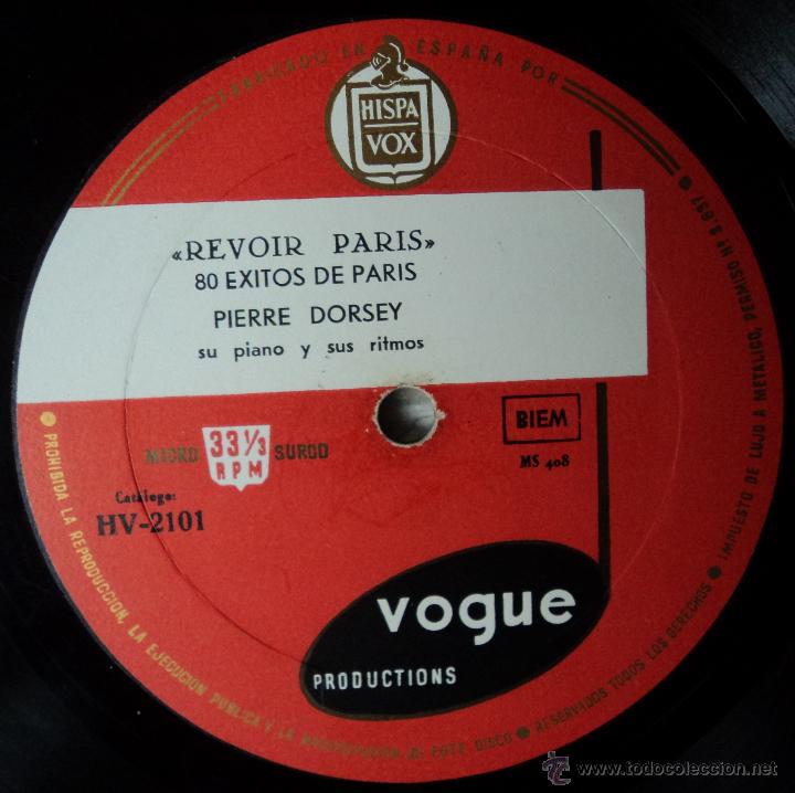 Discos de vinilo: Pierre Dorsey - 80 Exitos de Par&iacute;s Vol. 1 - Edici&oacute;n de Espa&ntilde;a - Foto 4