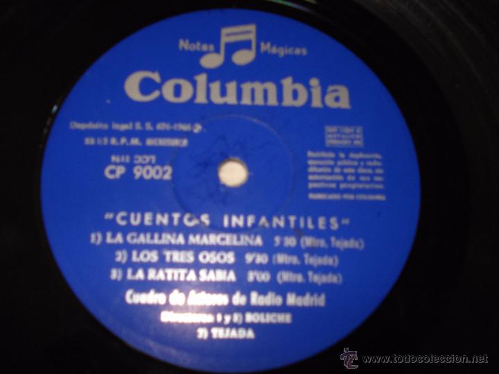 Discos de vinilo: CUENTOS INFANTILES disco n.2-columbia - Foto 2