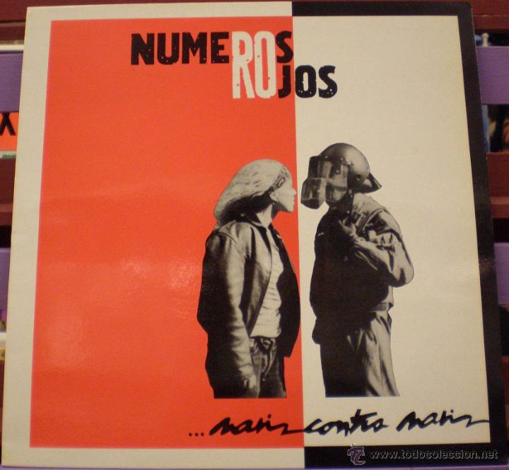 Discos de vinilo: Numeros Rojos - Nariz contra nariz - Foto 1