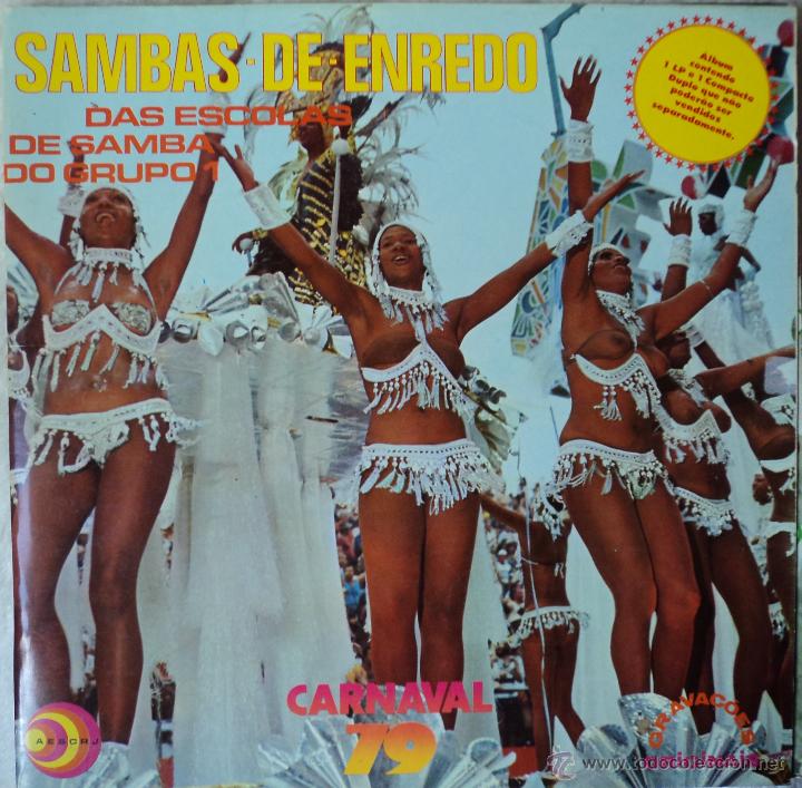 Vinyl records: Sambas de Enredo - Carnaval 79 - Edici&oacute;n de 1979 de Brasil - 1 LP + 1 EP y letras canciones