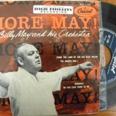 Discos de vinilo: BILLY MAY AND HIS ORCHESTRA -MORE MAY -EP