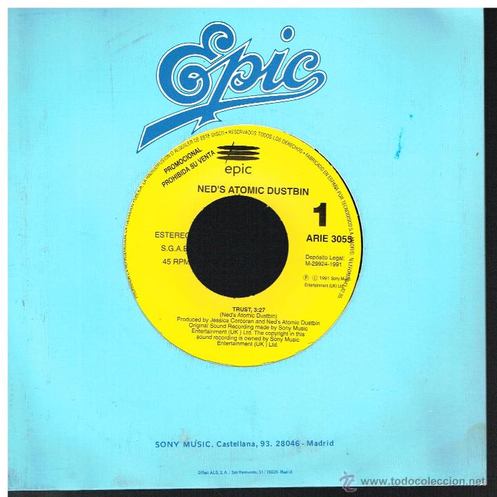 Discos de vinilo: Neds Atomic Dustbin - Trust - Single 1991 - Promo - Foto 1