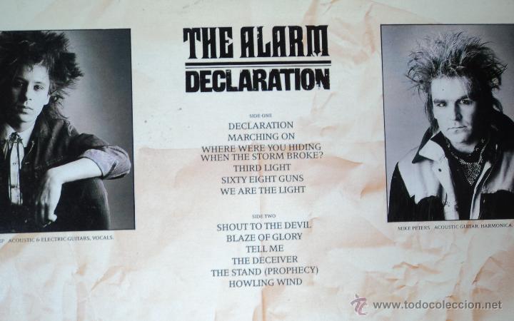 Discos de vinilo: The Alarm - Declaration - Edici&oacute;n de 1984 de Espa&ntilde;a - Foto 3