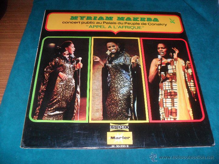 Discos de vinilo: MIRIAM MAKEBA, APPEL A L&acute;AFRIQUE. MARFER 1975 - Foto 1