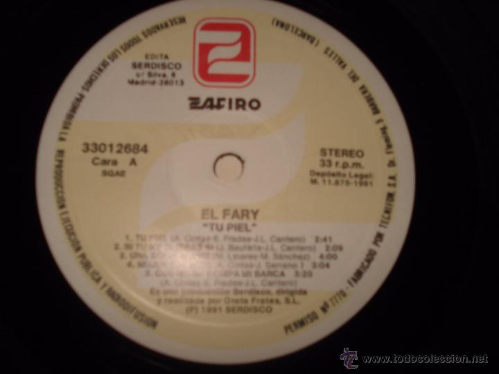 Discos de vinilo: EL FARY-TU PIEL - Foto 2