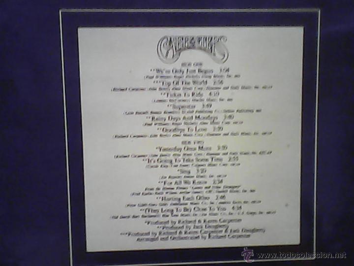 Discos de vinilo: CARPENTERS THE SINGLES - Foto 2
