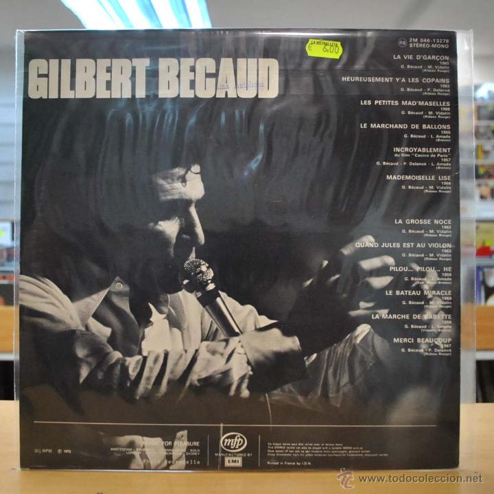 Discos de vinilo: GILBERT BECAUD - GILBERT BECAUD - LP - Foto 2