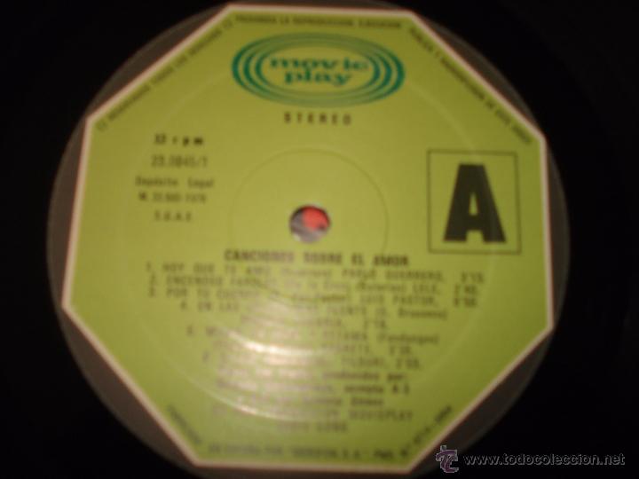 Discos de vinilo: CANCIONES SOBRE EL AMOR - Foto 2