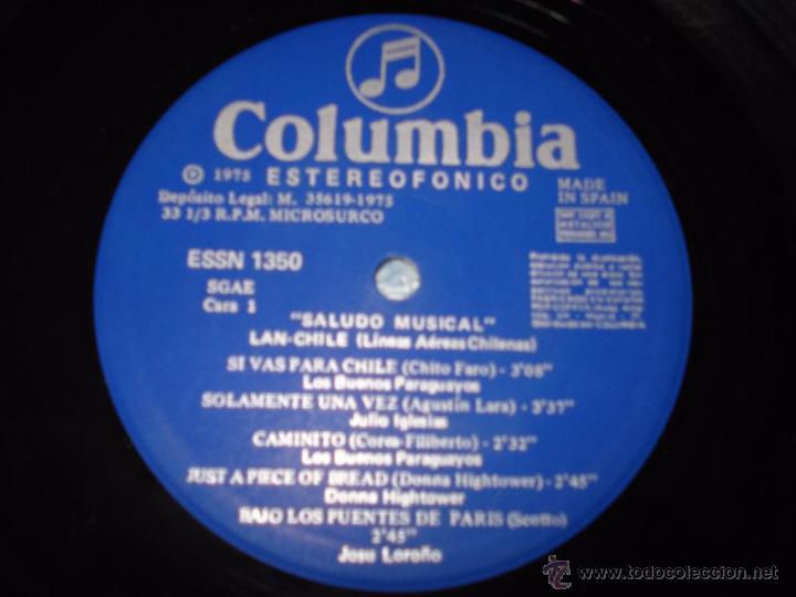Discos de vinilo: SALUDO MUSICAL - Foto 2