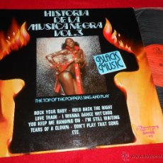 Discos de vinilo: THE TOP OF THE POPPERS SING AND PLAY HISTORIA DE LA MUSICA NEGRA VOL.3 LP 1977 SPAIN SOUL SEXY NUDE
