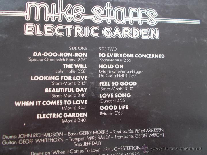 Discos de vinilo: ..MIKE STARRS. ELECTRIC GARDEN. - Foto 2