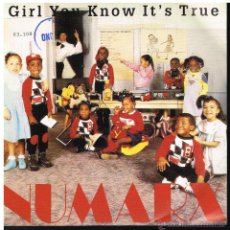 Discos de vinilo: NUMARX - GIRL YOU KNOW IT'S TRUE / S.P.E.N. (THE CONFUSIÓN) - SINGLE 1988 - PROMO