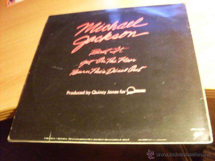 Discos de vinilo: MICHAEL JACKSON (BEAT IT) MAXI SINGLE ESPA&Ntilde;A 1982 (B-9) - Foto 3