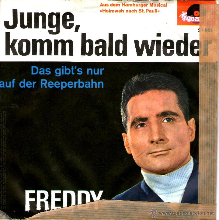 Discos de vinilo: FREDDY - JUNGE, KOMM BALD WIEDER - Foto 2
