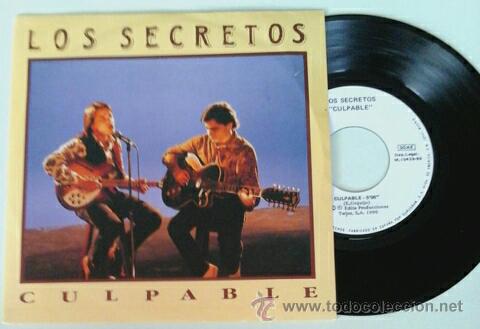 Discos de vinilo: LOS SECRETOS -SG- CULPABLE + 1 SPAIN 1990 - Foto 1