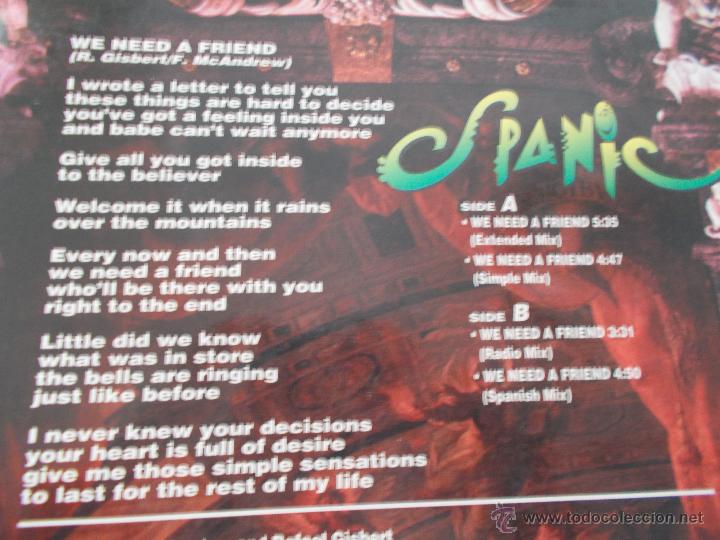 Discos de vinilo: SPANIC. WE NEED A FRIEND. - Foto 3