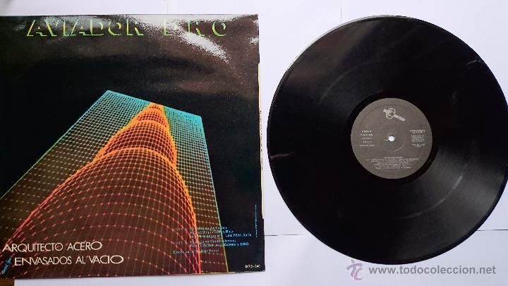 Discos de vinilo: AVIADOR DRO - AMOR INDUSTRIAL / ARQUITECTO ACERO / ENVASADOS AL VACIO (1983) - Foto 2 - 49167900