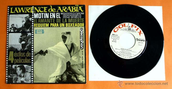 Discos de vinilo: DISCO DE VINILO - 4 EXITOS DE PELICULAS - LAWRENCE DE ARABIA  - COLPIX - - Foto 1