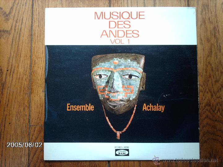 Disques de vinyle: ensemble achalay -  musique des andes - vol. 1 -   edici&oacute;n francesa