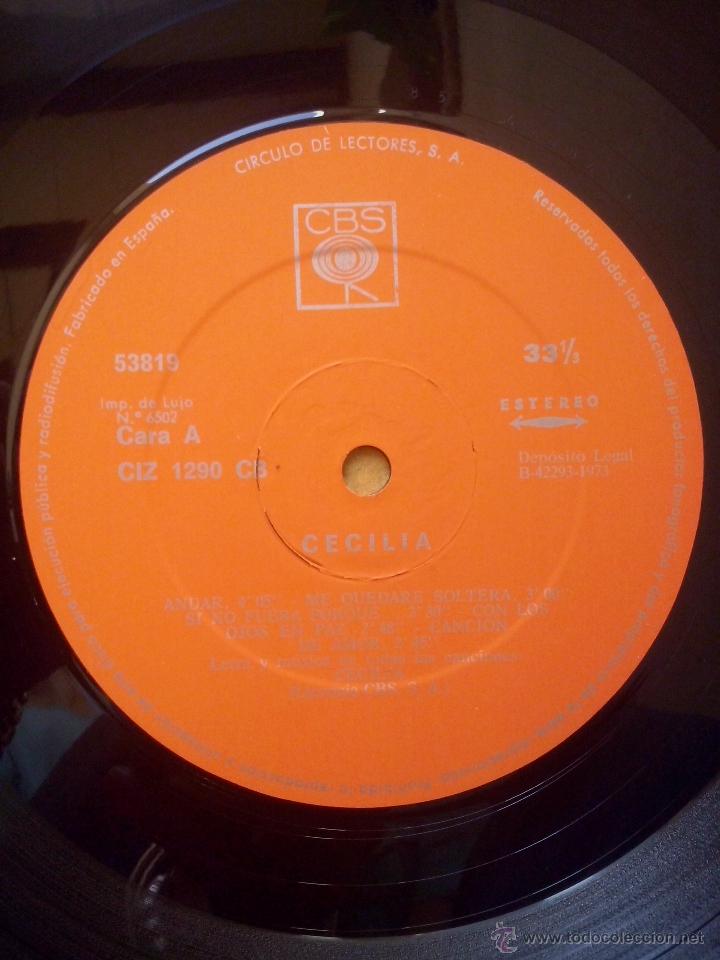 Discos de vinilo: cecilia - lp edicion circulo de lectores 1973 - Foto 3