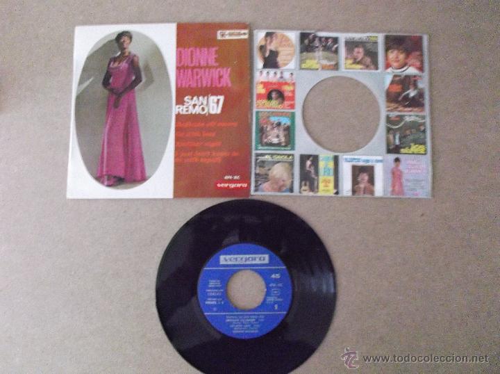 Discos de vinilo: DIONNE WARWICK SAN REMO 67 - Foto 1