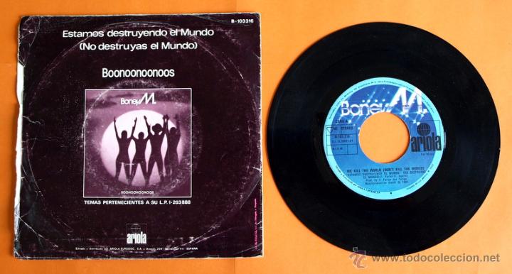 Discos de vinilo: DISCO DE VINILO - BONEYM - SERIE DELFIN - ARIOLA - - Foto 2