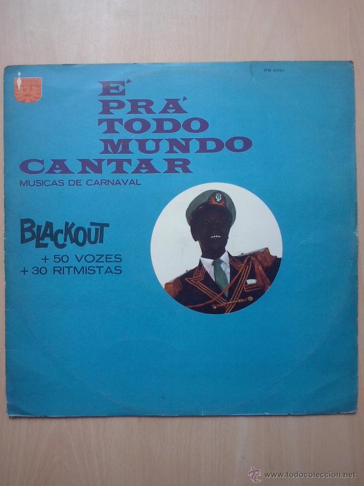 Disques de vinyle: blackout +50 vozes +30 ritmistas -e pra todo mundo cantar musicas de carnaval- lp 1970 brazil