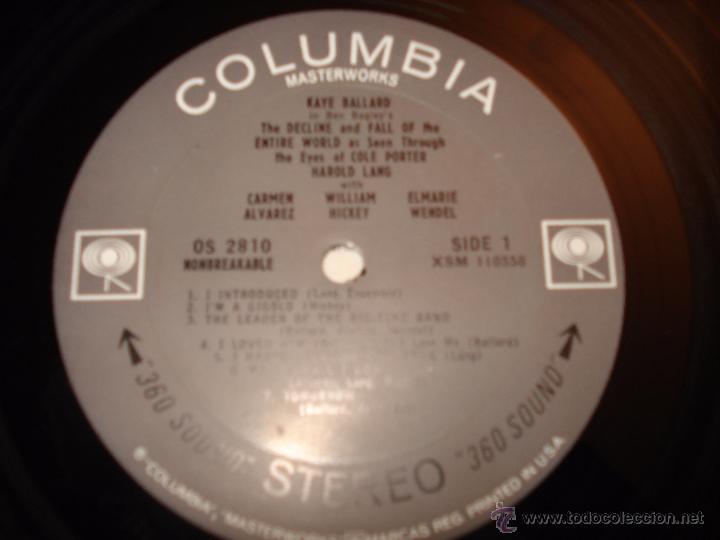 Discos de vinilo: KAYE BALLARD IN BEN BAGLEYS - Foto 2